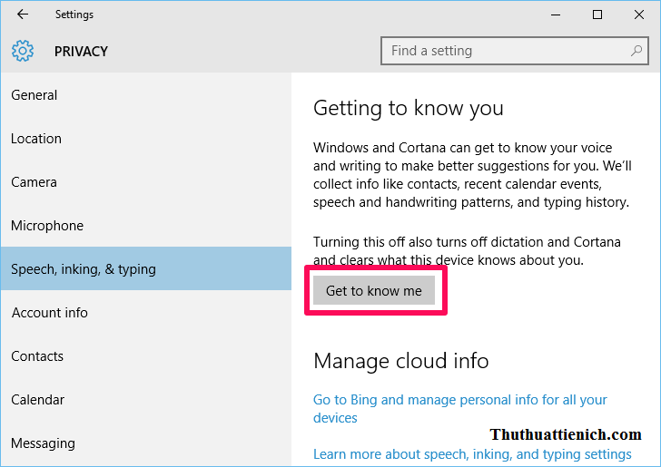 Ngăn Windows 10 thu thập thông tin người sử dụng