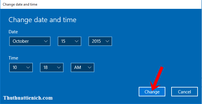 Cách cài đặt ngày, giờ trên Windows 10 thủ công (bằng tay)