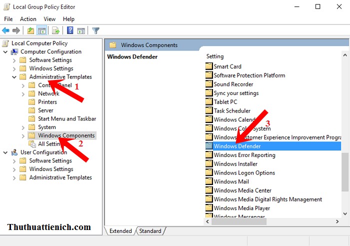Hướng dẫn bật/tắt phần mềm Windows Defender trên Windows 10 chi tiết bằng hình ảnh
