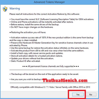 Hướng dẫn cách Backup và Restore bản quyền Windows 8/8.1