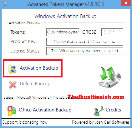 Hướng dẫn cách Backup và Restore bản quyền Windows 8/8.1