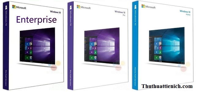 Sự khác nhau giữa các phiên bản Windows 10