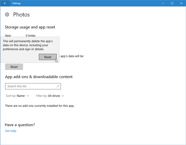 Khắc phục ứng dụng Photos chậm hoặc không hoạt động trong Windows 10