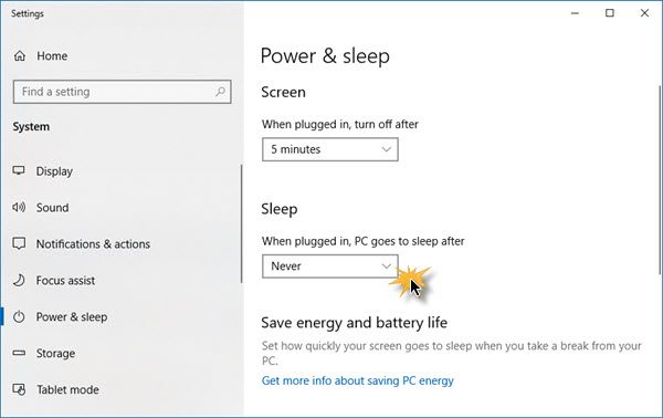 Máy tính Windows 10 tiếp tục chuyển sang chế độ ngủ