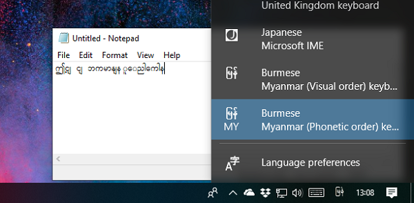 1613994541 819 Cach cai dat Ban phim Zawgyi trong Windows 10 Myanmar