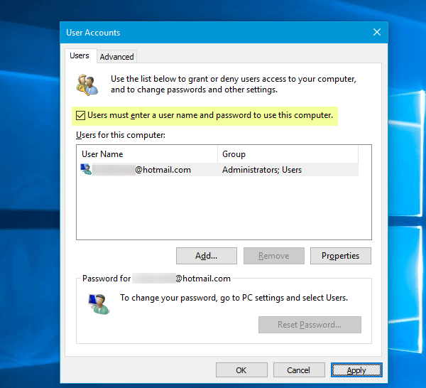 Màn hình đăng nhập xuất hiện hai lần trong Windows 10 Fall Creators Update