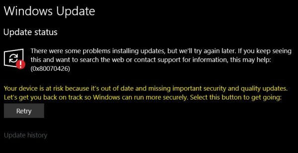 1614024802 130 Sua loi 0x80070426 cho Microsoft Store va Windows Update