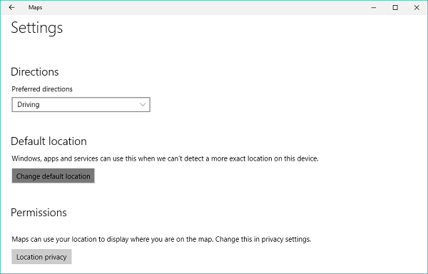 Cách đặt vị trí mặc định cho các ứng dụng và dịch vụ trong Windows 10