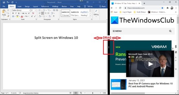 Chia đôi màn hình trên Windows 10