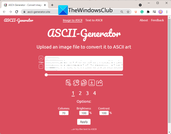 Cách tạo Nghệ thuật ASCII trong Windows 11/10
