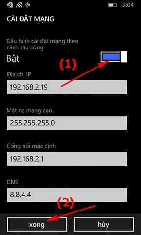 1647280661 532 Doi DNS Windows Phone thay dia chi dns tren dien