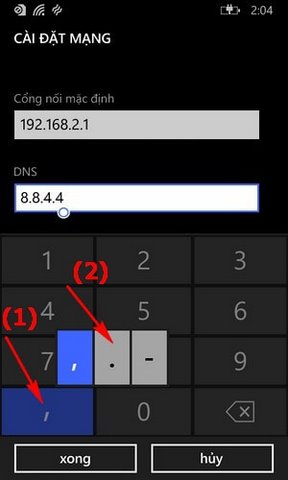 1647280661 790 Doi DNS Windows Phone thay dia chi dns tren dien