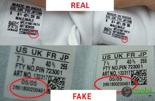 cach check code giay adidas xem hang real hay fake
