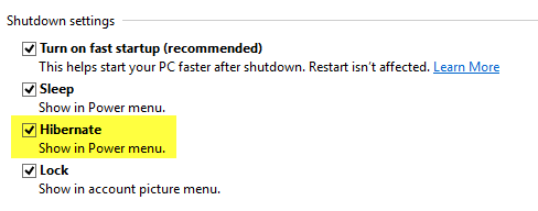 Cach bat Hibernate trong Windows 10