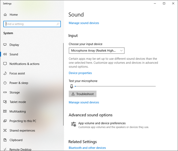 Cách đặt lại Âm lượng ứng dụng và Tùy chọn thiết bị trong Windows 10