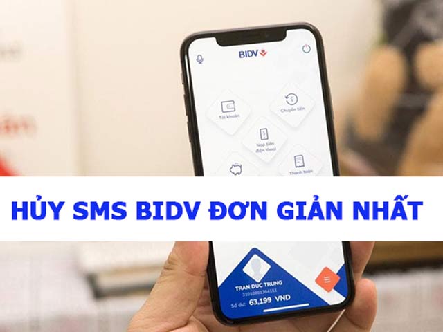 Cách hủy SMS Banking BIDV