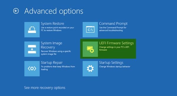 Cách khởi động Windows vào phần mềm UEFI hoặc BIOS