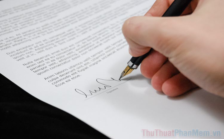 Cách ký tên viết tay trong Word