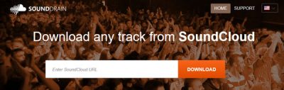 SoundDrain tải xuống các bài hát từ SoundCloud