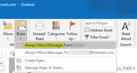 Tự động xóa email trong Outlook