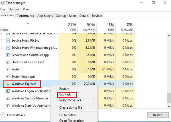 File Explorer sẽ không mở trong Windows 10