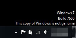 Bản sao Windows này không phải là chính hãng