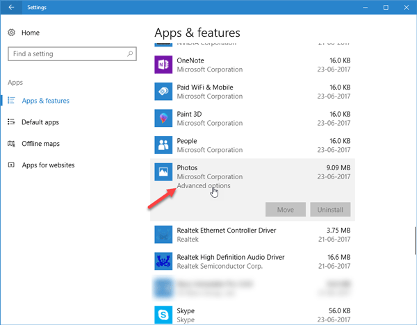 Ứng dụng Photos trên Windows 10 mở chậm