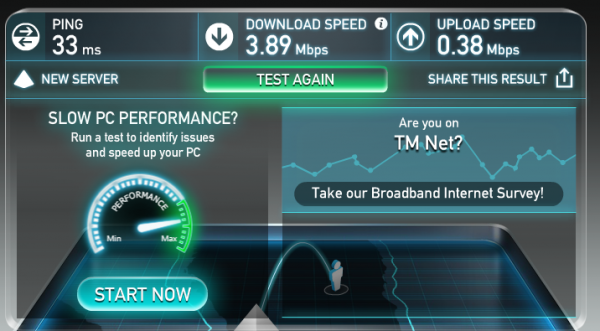Tốc độ Internet chậm