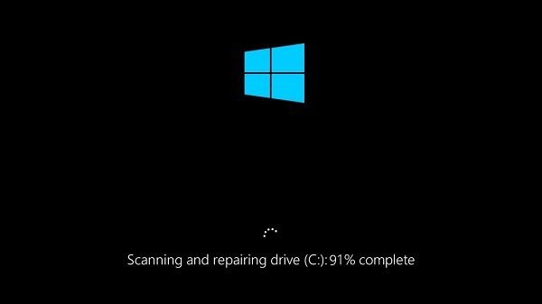 Ổ đĩa quét và sửa Windows 10 bị kẹt
