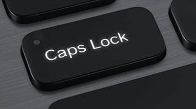 Phím Caps Lock không hoạt động