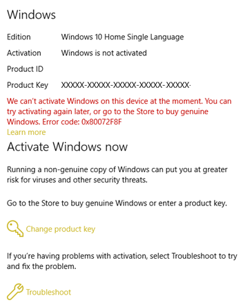 Sua loi 0x80072F8F cho Windows Update Activation va Microsoft Store