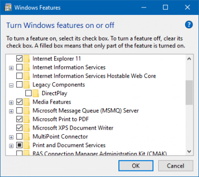 XPS Viewer trong Windows 10
