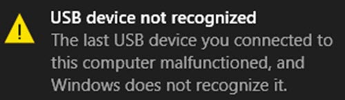 USB-C không hoạt động hoặc không nhận dạng được