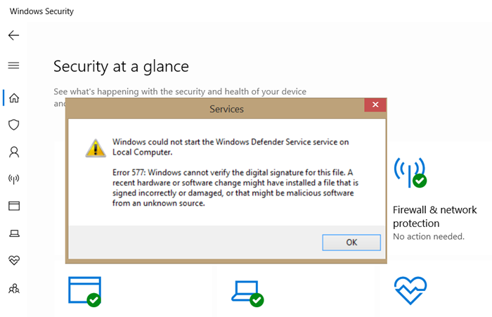 Lỗi bảo mật Windows 577