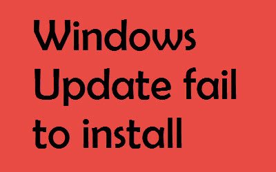 Windows Update không cài đặt được