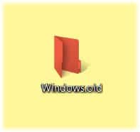 Xóa thư mục cũ của Windows