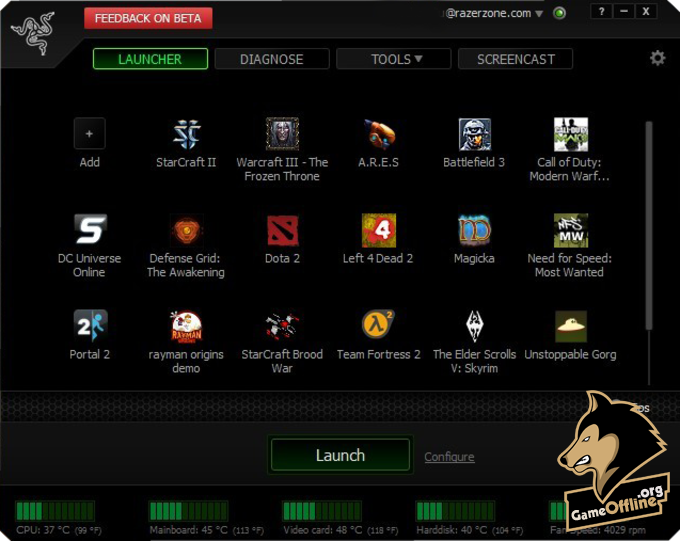 Razer Game Booster - Phần mềm tăng cường Game cho PC