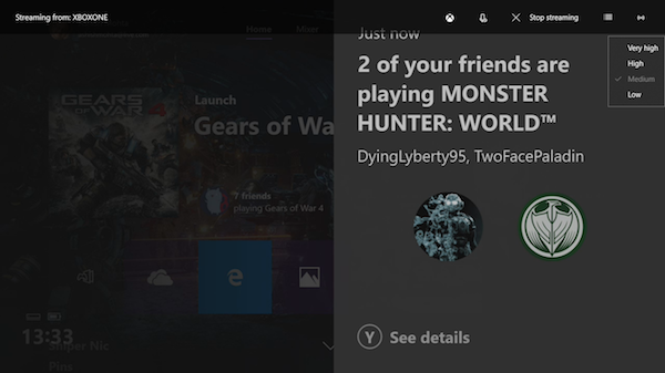 Phát trực tuyến trò chơi Xbox trên PC chạy Windows 10