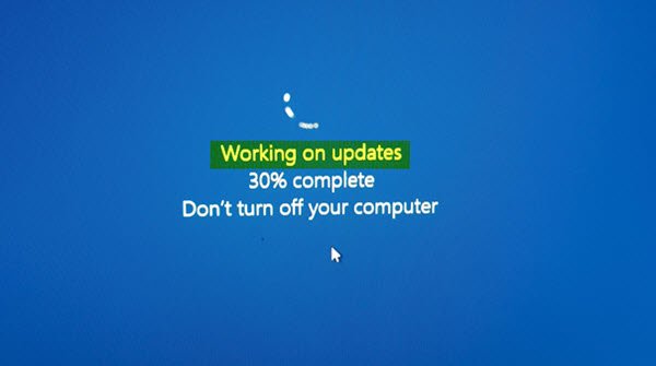 Windows 10 bị kẹt khi Làm việc trên các bản cập nhật