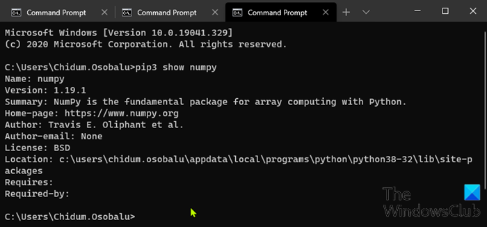 Cài đặt NumPy bằng Pip trên Windows 10-2