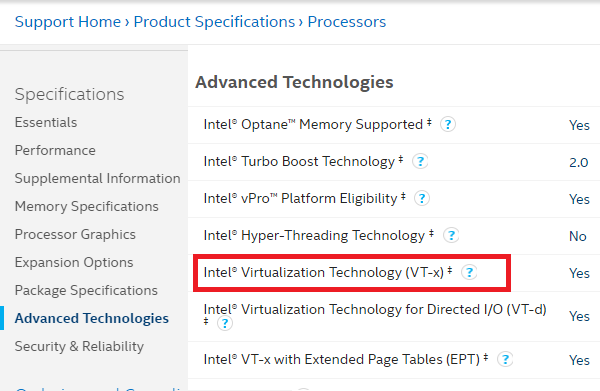 Cách tìm Nếu Máy tính của bạn hỗ trợ Intel VT-X hoặc AMD-V trong Windows 10
