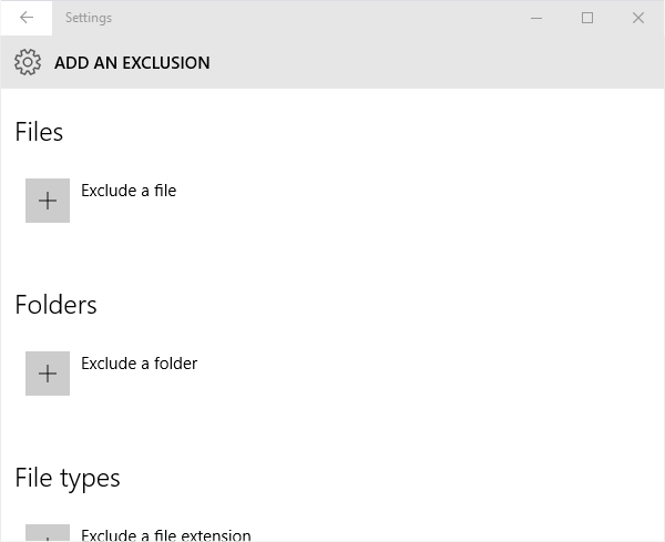 Định cấu hình Windows Defender trong Windows 10