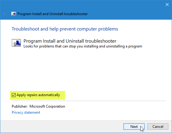 Cài đặt Skype không thành công với mã lỗi 1603 trên Windows 10