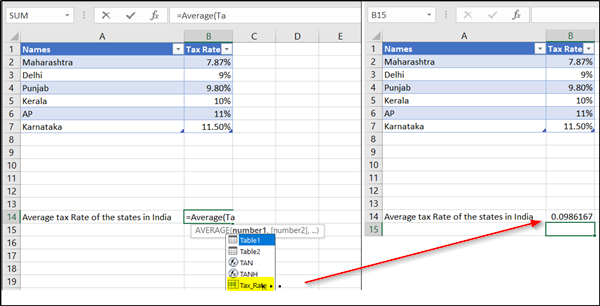 Cách xác định, sử dụng và xóa tên trong công thức Excel