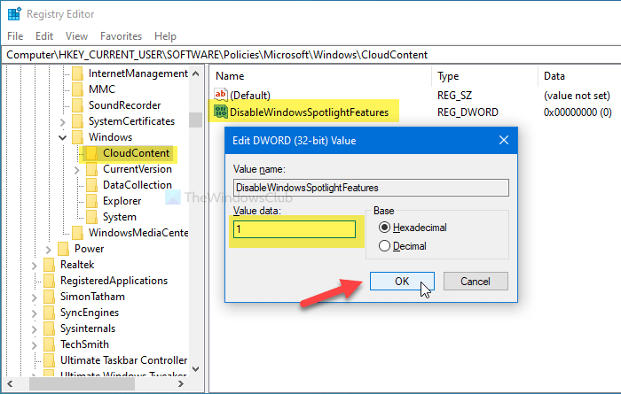 Cách bật hoặc tắt các tính năng Windows Spotlight trên Windows 10