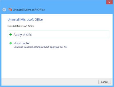 Gỡ cài đặt Microsoft Office 2013