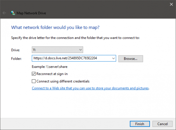 Ánh xạ OneDrive dưới dạng Ổ đĩa mạng trên Windows 10