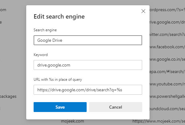 Search bất kỳ trang web nào trực tiếp từ Thanh địa chỉ (Chrome và Edge)