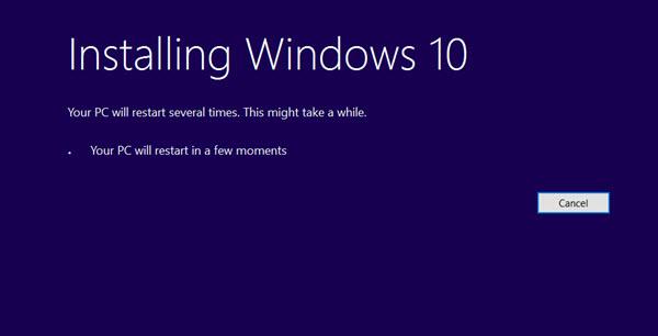 Nâng cấp lên Windows 10 v1703 bằng Công cụ tạo phương tiện