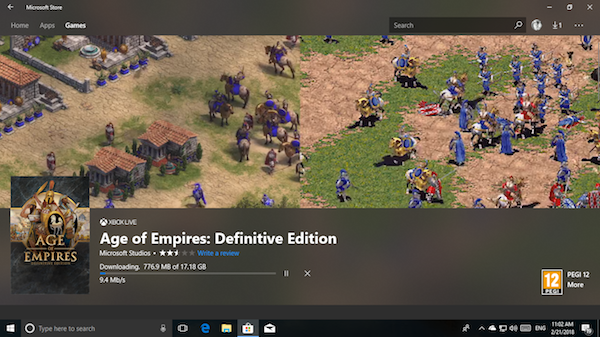 Age of Empires Definitive Edition không ra mắt
